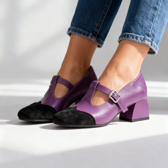 Rosalyn | Mocassini con cinturino a T