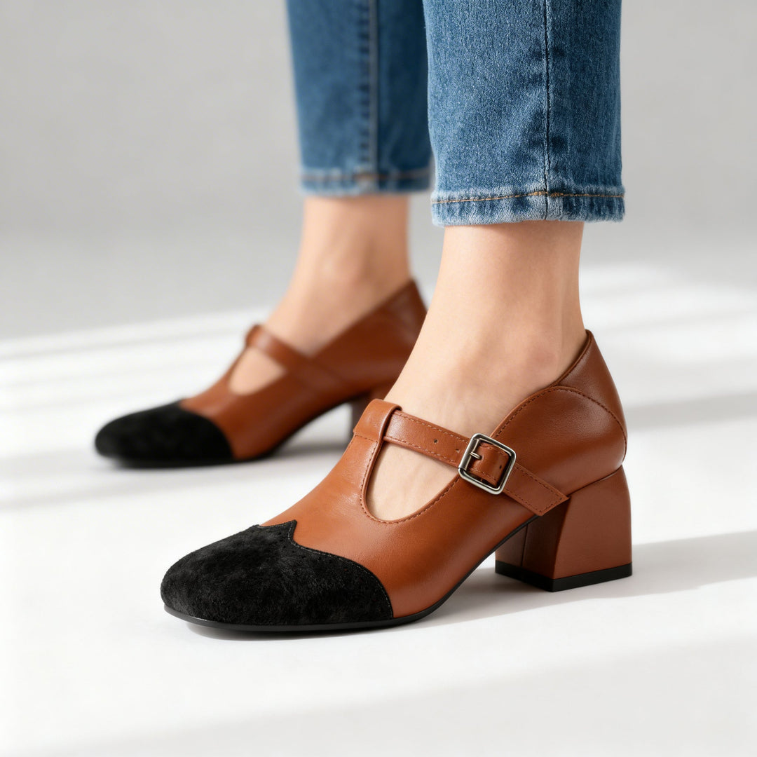 Rosalyn | Mocassini con cinturino a T