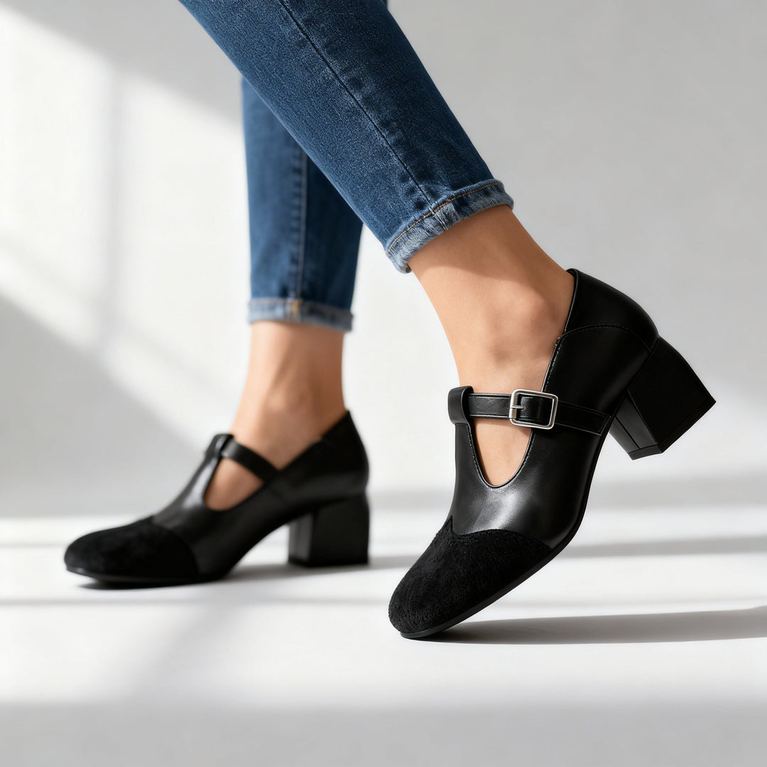 Rosalyn | Mocassini con cinturino a T
