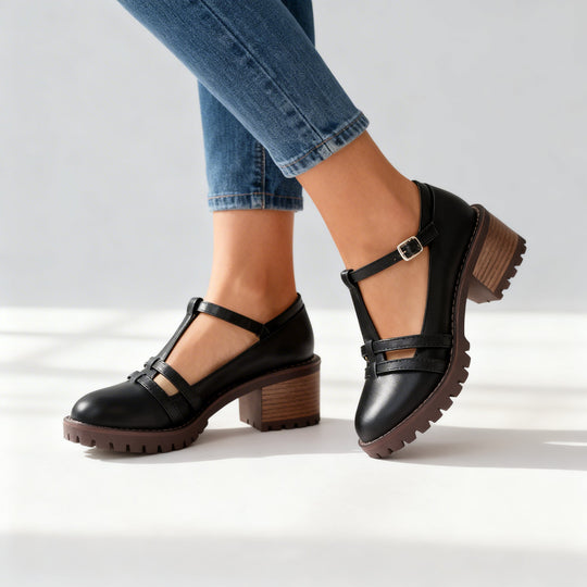 Bonnie | Mocassini con cinturino a T