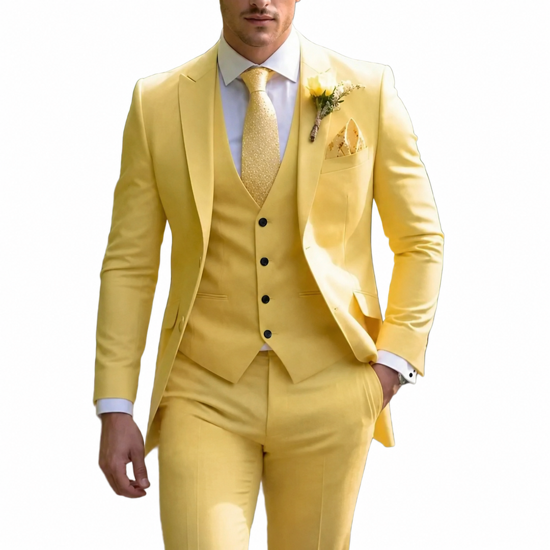 Completo da Uomo a Tre Pezzi con Giacca, Gilet e Pantaloni