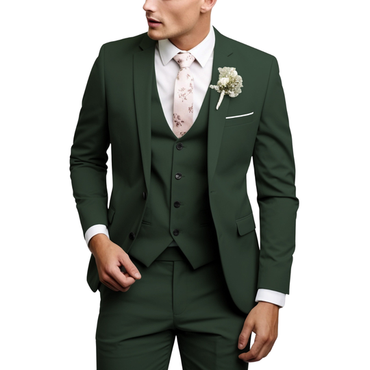 Completo da Uomo a Tre Pezzi con Giacca, Gilet e Pantaloni