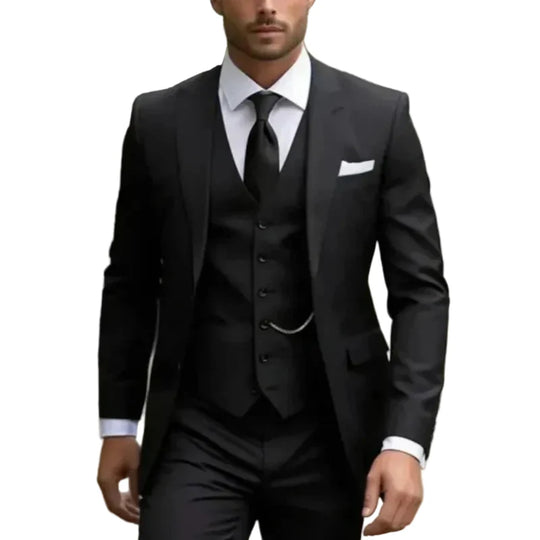 Completo da Uomo a Tre Pezzi con Giacca, Gilet e Pantaloni