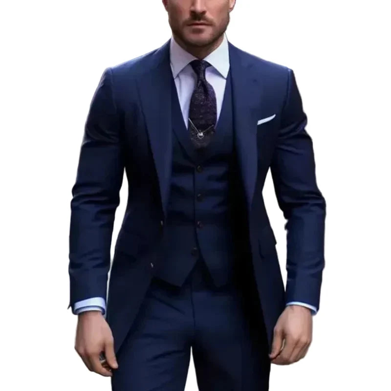 Completo da Uomo a Tre Pezzi con Giacca, Gilet e Pantaloni