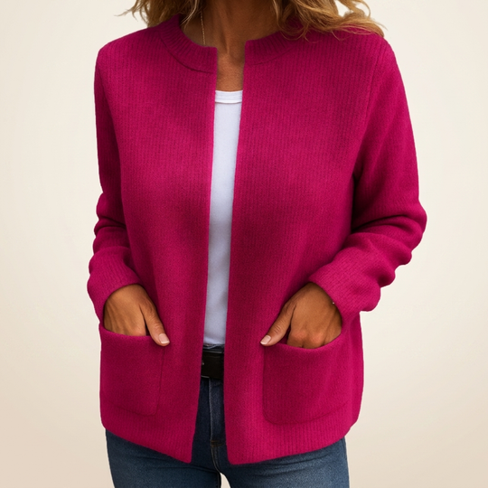 Carlotta™ | Cardigan in Maglia Calda con Zip e Tasche