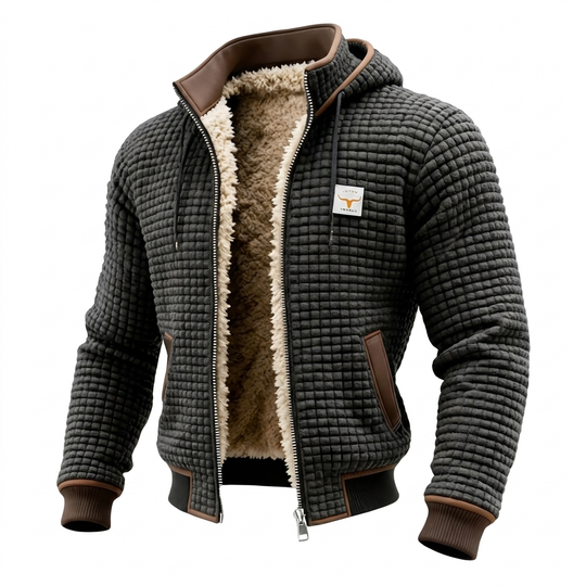 Lorenzo™ | Giacca Retro Calda con Cappuccio e Zip