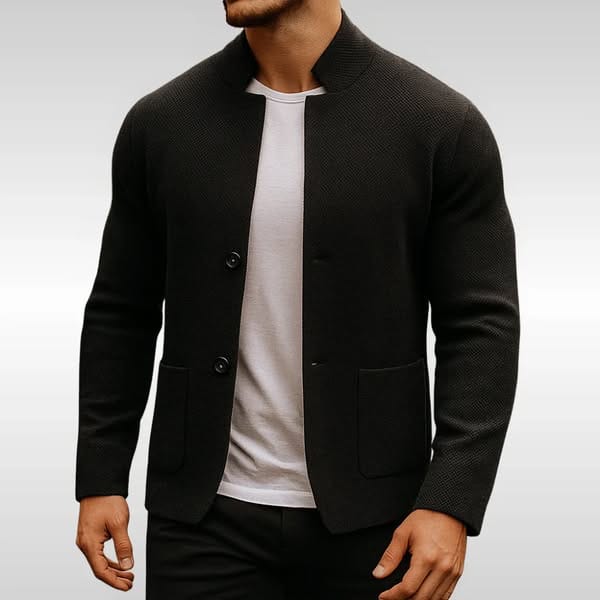 Alessandro™ | Blazer in Maglia con Collo alla Coreana