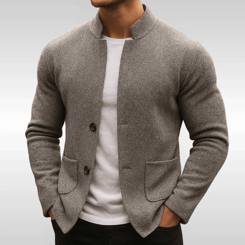 Alessandro™ | Blazer in Maglia con Collo alla Coreana