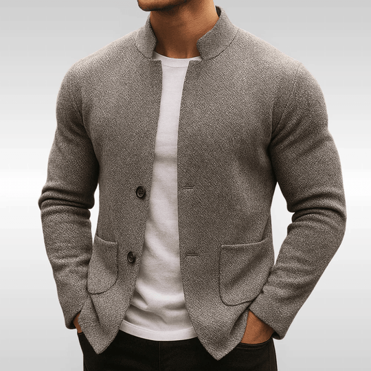 Alessandro™ | Blazer in Maglia con Collo alla Coreana
