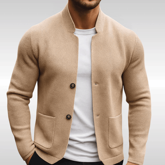 Alessandro™ | Blazer in Maglia con Collo alla Coreana