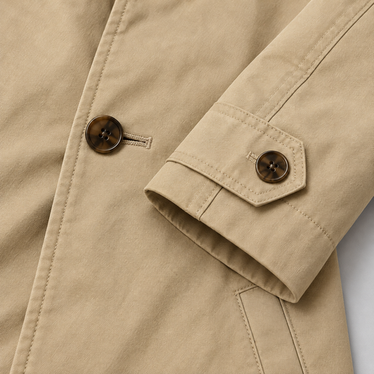 Cappotto Lungo Sartoriale da Uomo Montarello con Bottoni