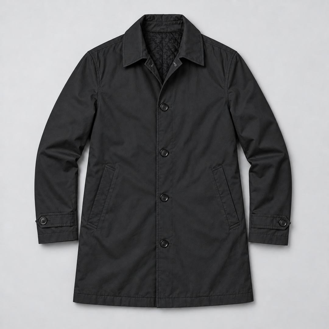 Cappotto Lungo Sartoriale da Uomo Montarello con Bottoni
