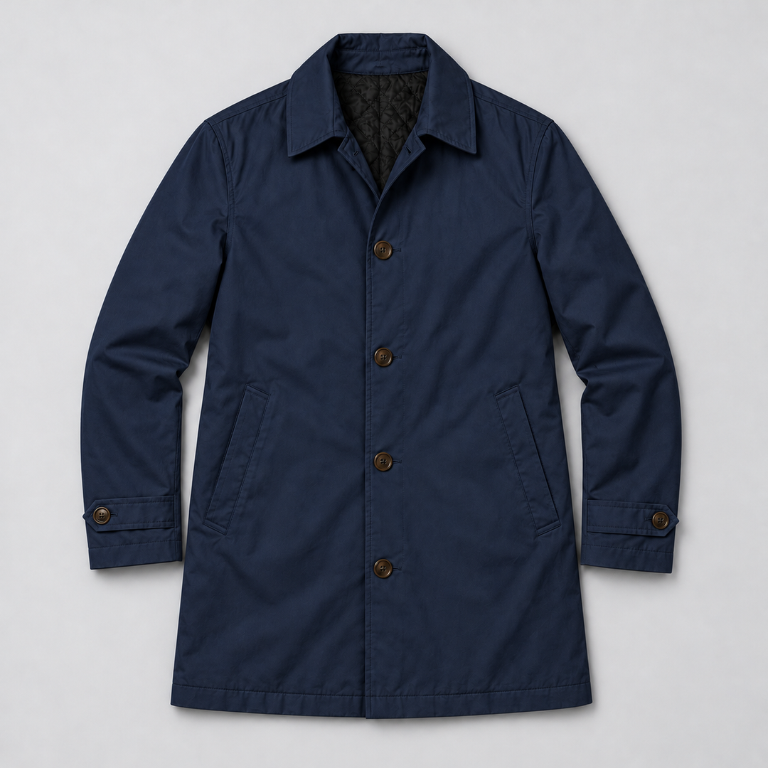 Cappotto Lungo Sartoriale da Uomo Montarello con Bottoni