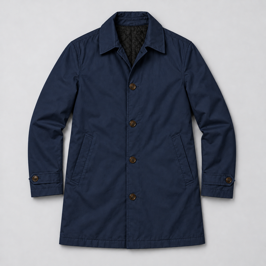 Cappotto Lungo Sartoriale da Uomo Montarello con Bottoni