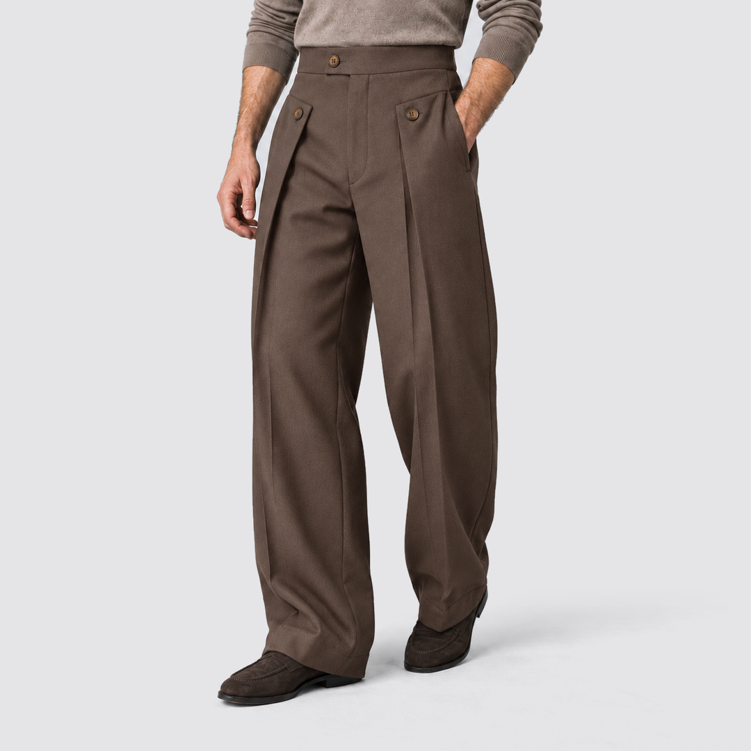 Filippo | Pantaloni da uomo a gamba ampia con pinces