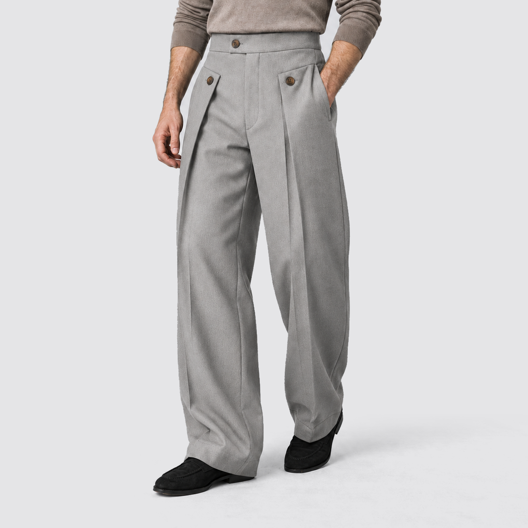 Filippo | Pantaloni da uomo a gamba ampia con pinces