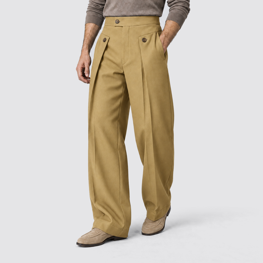 Filippo | Pantaloni da uomo a gamba ampia con pinces