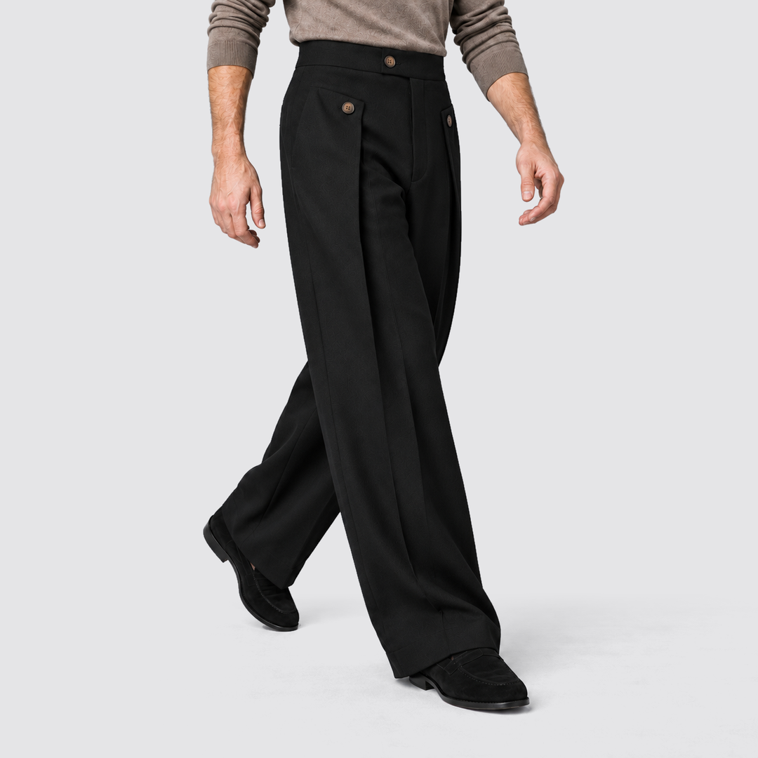 Filippo | Pantaloni da uomo a gamba ampia con pinces