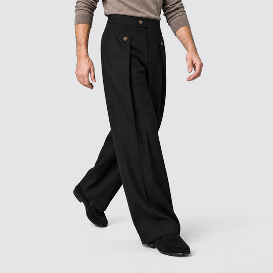 Filippo | Pantaloni da uomo a gamba ampia con pinces