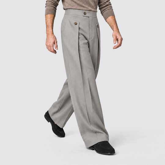 Filippo | Pantaloni da uomo a gamba ampia con pinces