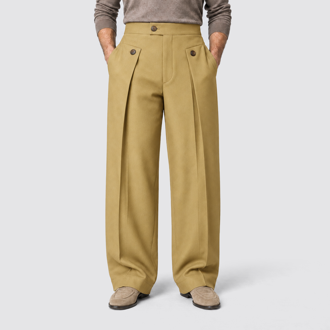 Filippo | Pantaloni da uomo a gamba ampia con pinces