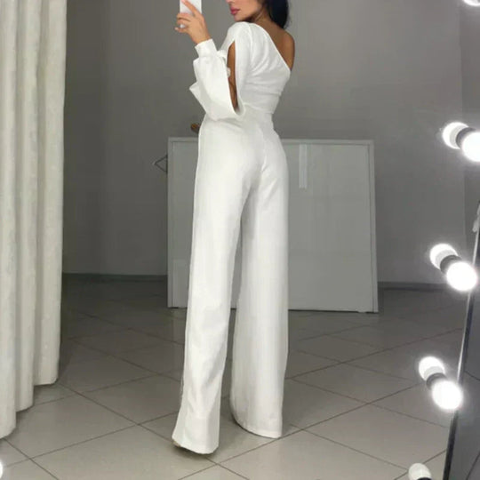 Ally™ One-Shoulder Flared Short Romper