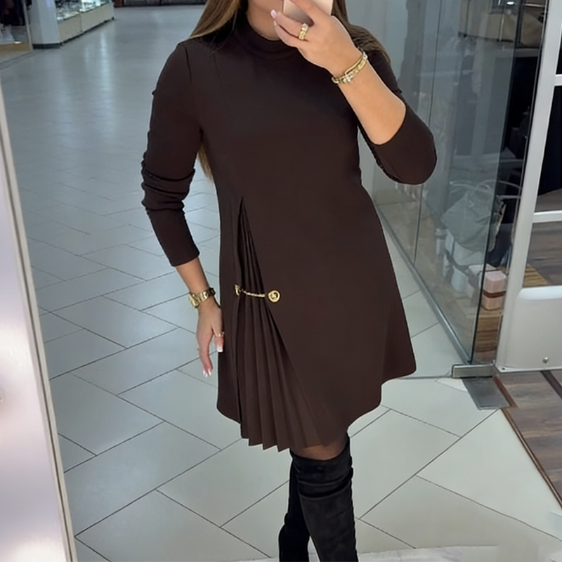 Noella™ | Abito elegante con dettaglio plissettato