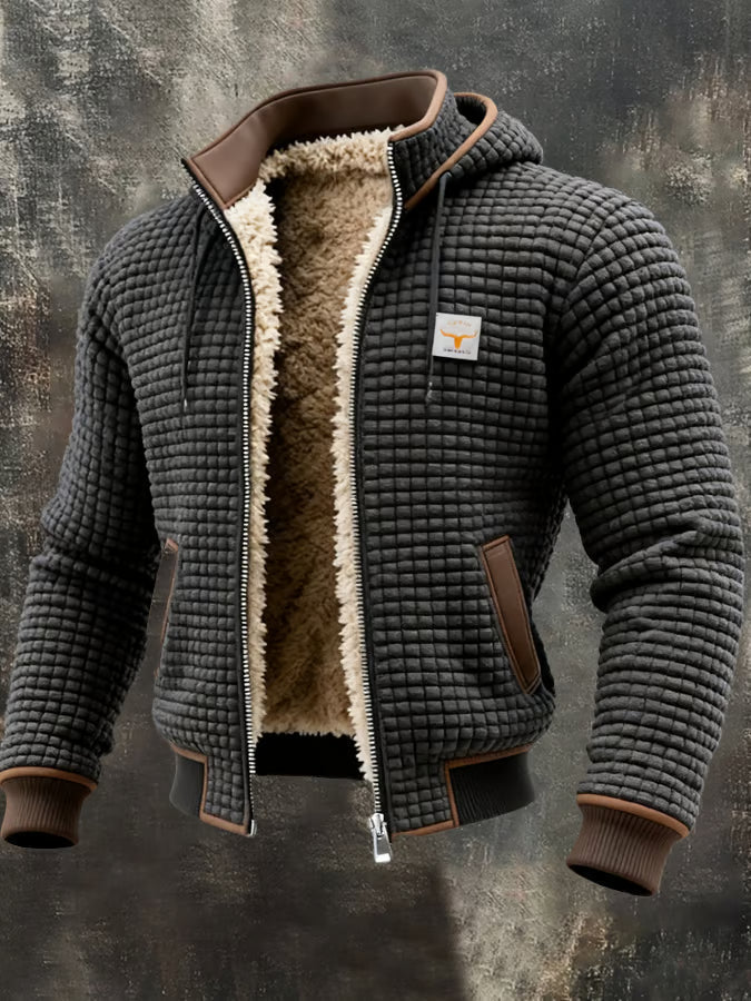 Lorenzo™ | Giacca Retro Calda con Cappuccio e Zip
