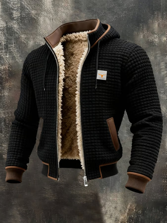 Lorenzo™ | Giacca Retro Calda con Cappuccio e Zip