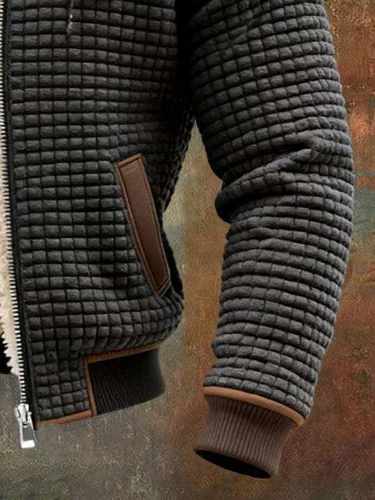 Lorenzo™ | Giacca Retro Calda con Cappuccio e Zip