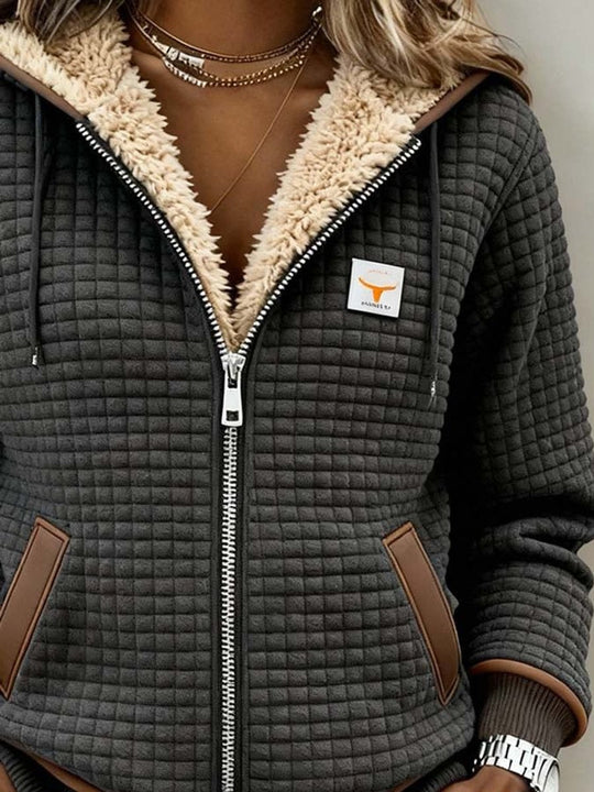 Sandra™ | Giacca Trapuntata con Interno Sherpa e Cappuccio
