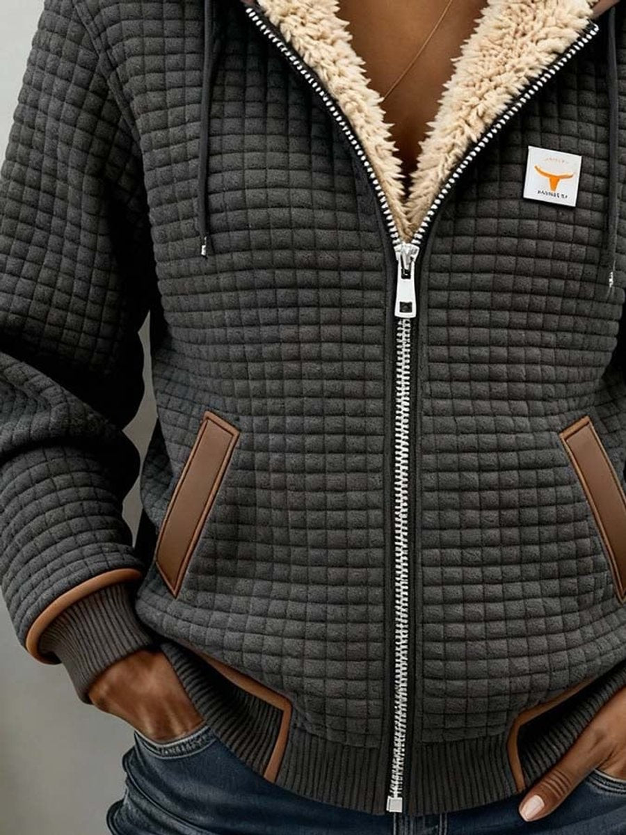 Sandra™ | Giacca Trapuntata con Interno Sherpa e Cappuccio